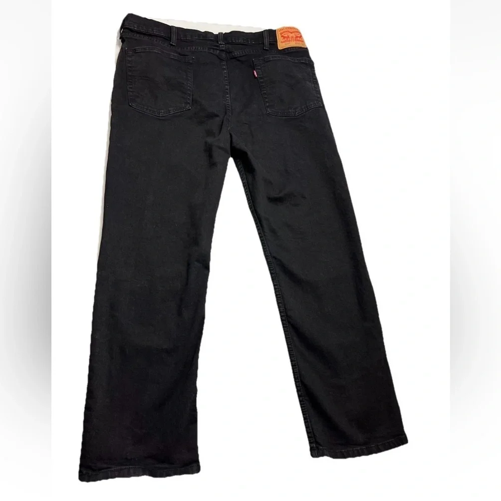 Levi's 514 Straight Fit Stretch Jeans Black Big & Tall: 40 X 29 Denim (tag44x32)